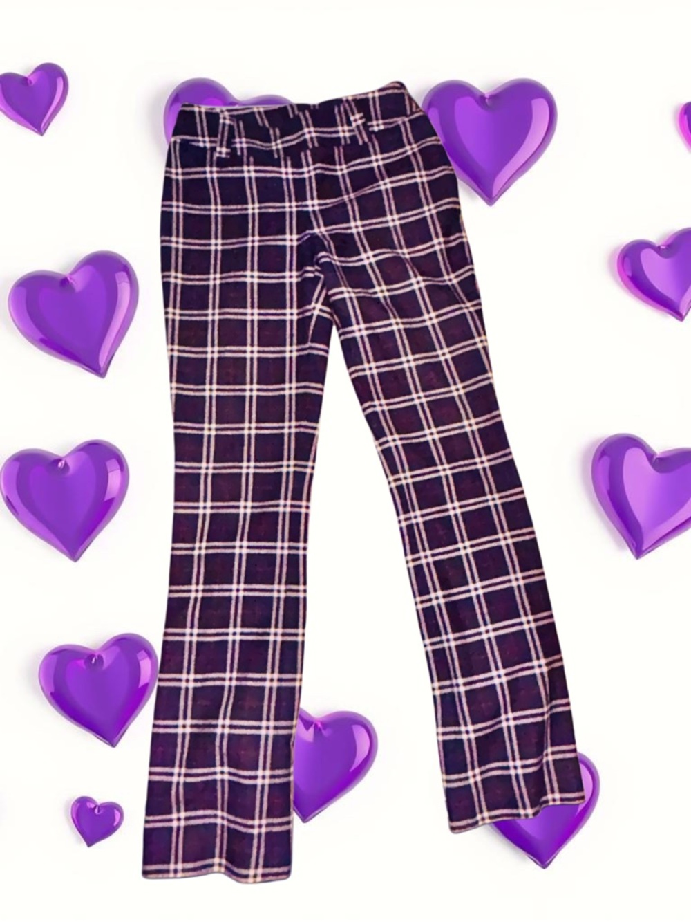 Dolce & Gabbana navy plaid wool pants